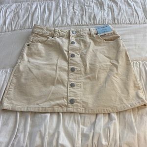 Corduroy-cream colored skirt